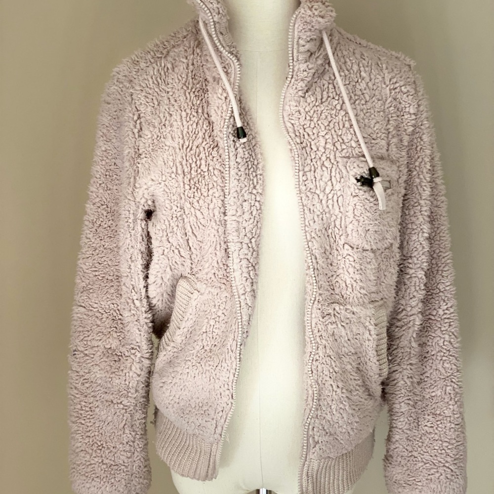 Coffee shop fuzzy jacket